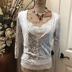 White House Black Market Sweater & Camisole